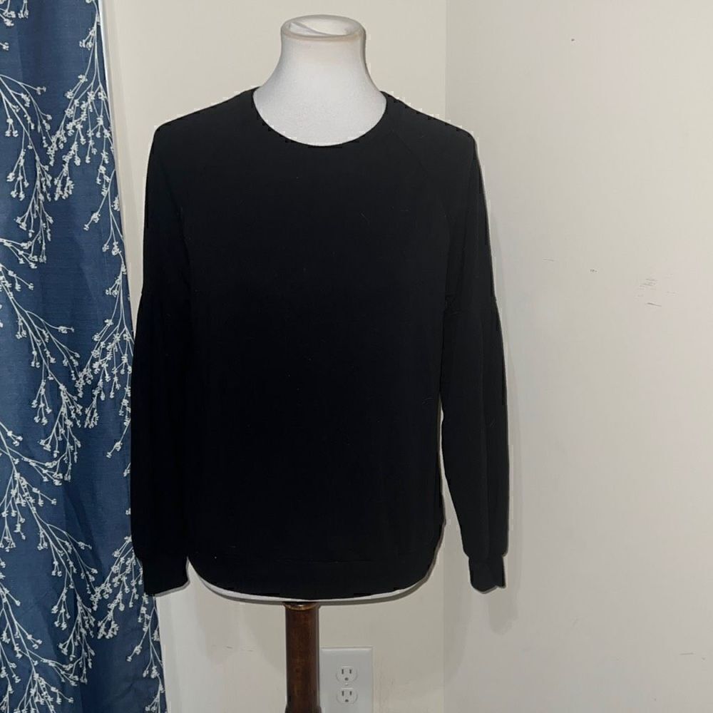 Matilda Jane Clothing MJ Good Hart Hillsboro Sweatshirt Black Balloon Sleeves S